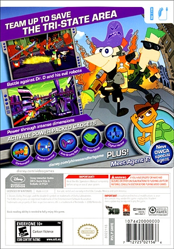 Phineas and Ferb: Across the Second Dimension for Wii - Sales, Wiki,  Release Dates, Review, Cheats, Walkthrough