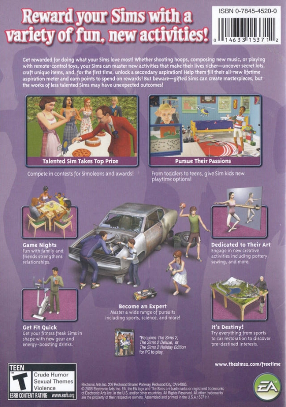  The Sims 2: FreeTime Limited Collection - PC : Video Games