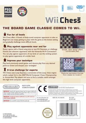 Wii Chess for Wii - Sales, Wiki, Release Dates, Review, Cheats, Walkthrough